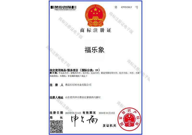 商標(biāo)注冊(cè)證